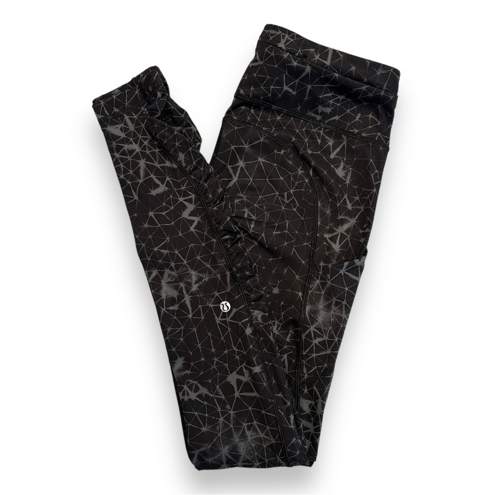 Lululemon Speed Tight III *Full-On Luxtreme Star Crushed Coal Black size 6